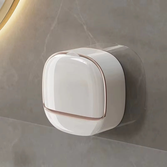 1 Piece Soap Box Free Punching Soap Box Wall-Mounted Household High-Grade Drain Water Storage Bathroom Toilet Soap Shelf